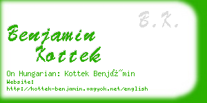 benjamin kottek business card